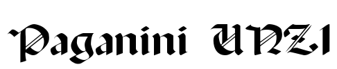 Paganini UNZ1 Font Image