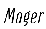 Mager Font Image