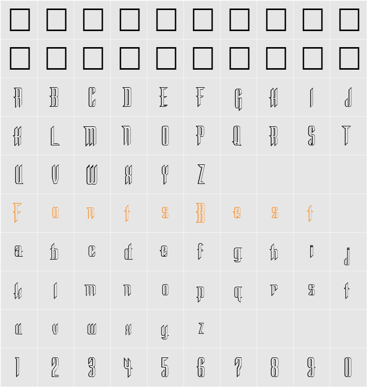 Stone Character Map