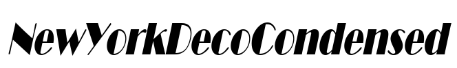 NewYorkDecoCondensed