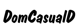 DomCasualD Font Image
