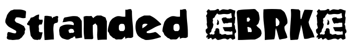 Stranded (BRK) Font Image