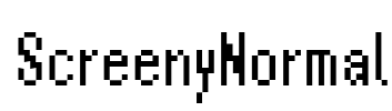 ScreenyNormal Font Image