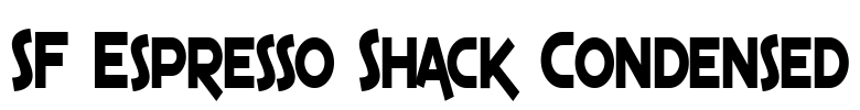 SF Espresso Shack Condensed Font Image