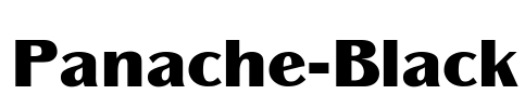 Panache-Black Font Image