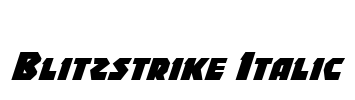 Blitzstrike Italic