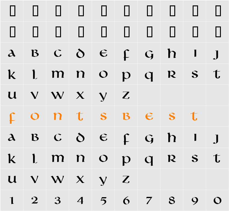 Leo Wide Character Map