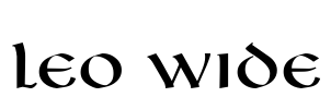 Leo Wide Font Image