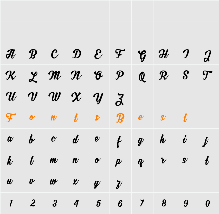 MJ Zhafira Demo Character Map