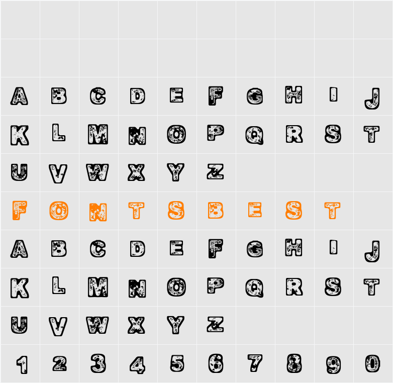 Oomph Character Map