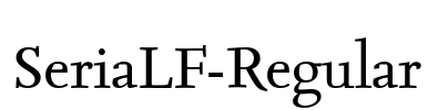SeriaLF-Regular Font Image