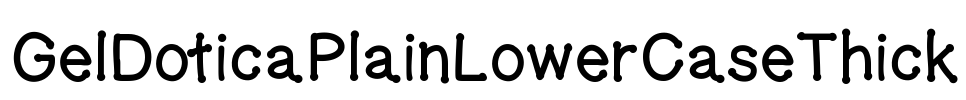 GelDoticaPlainLowerCaseThick