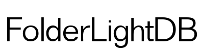 FolderLightDB Font Image