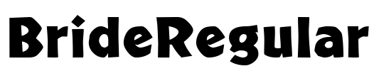 BrideRegular Font Image