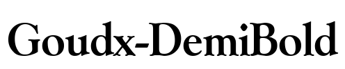 Goudx-DemiBold Font Image