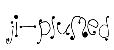 JI-Plumed Font Image