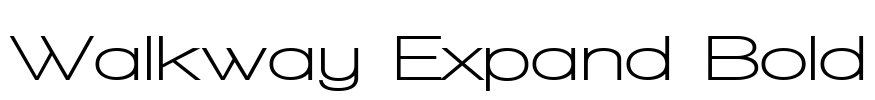 Walkway Expand Bold Font Image