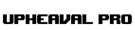Upheaval Pro Font Image