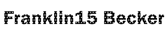 Franklin15 Becker Font Image