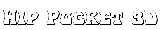 Hip Pocket 3D Font Image