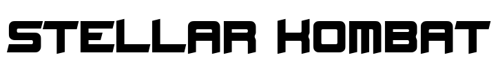 Stellar Kombat Font Image