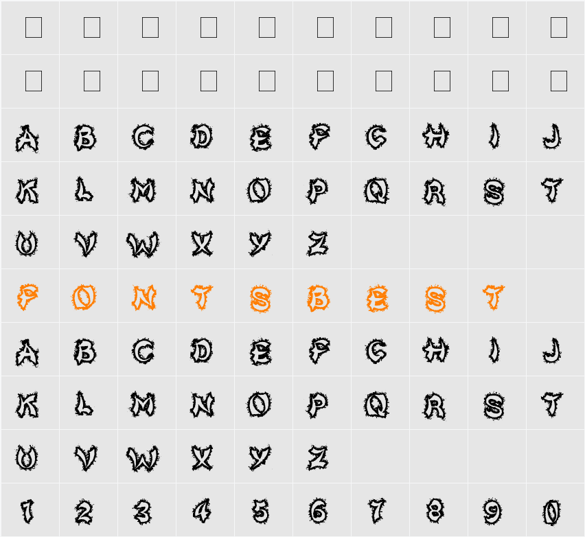 Kick To The Face Character Map