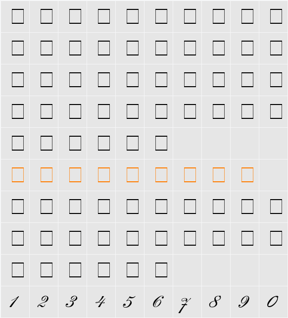 Saksonia Character Map
