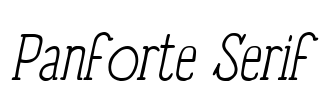 Panforte Serif