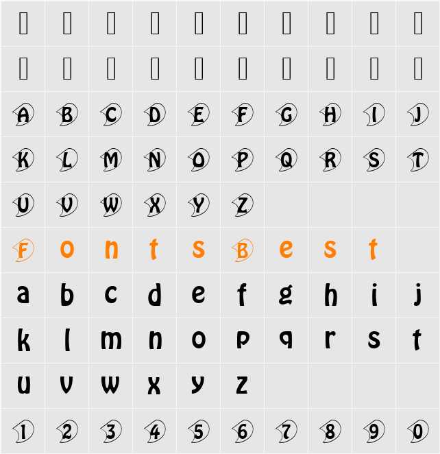 HoboIniD Character Map