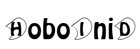HoboIniD Font Image