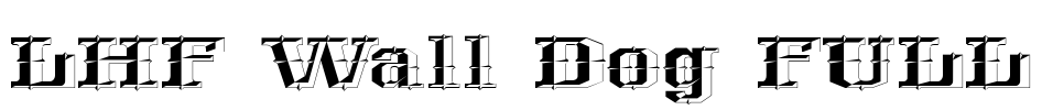 LHF Wall Dog FULL Font Image