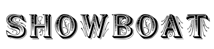 Showboat Font Image