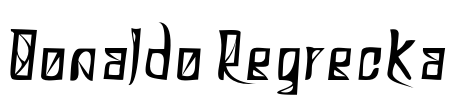 Donaldo Regrecka Font Image
