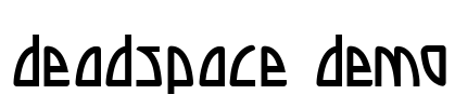 Deadspace DEMO Font Image
