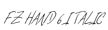 FZ HAND 6 ITALIC