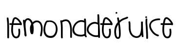 LemonadeJuice Font Image