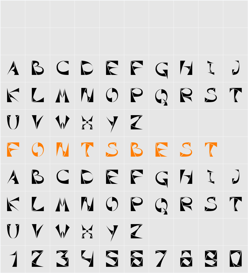 Xorx_Toothy Cyr Character Map