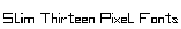 Slim Thirteen Pixel Fonts
