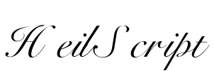 HeilScript Font Image