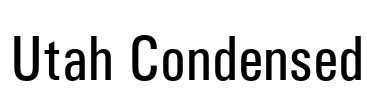 Utah Condensed Font Image