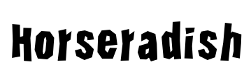 Horseradish Font Image