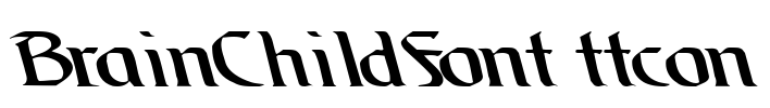 BrainChildFont ttcon Font Image