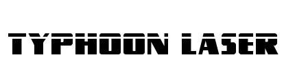 Typhoon Laser Font Image