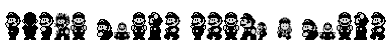 Super Mario World - Mario Font Image