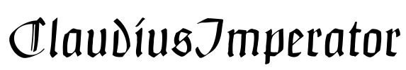 ClaudiusImperator Font Image