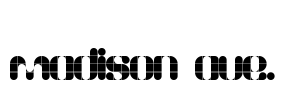 madison ave. Font Image