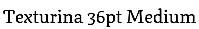 Texturina 36pt Medium Font Image