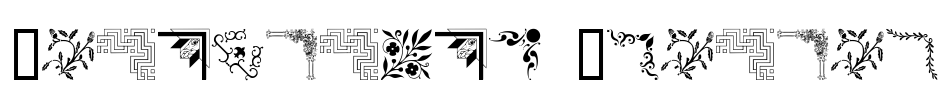 Ornamental Corners Font Image