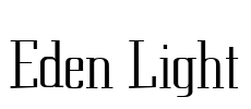 Eden Light Font Image
