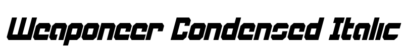 Weaponeer Condensed Italic